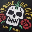 PRiDEorDiE ''STAY SHARP''  T-Shirt - black